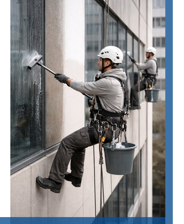 Мойка фасадов зданий в Коврове под ключ от 358 р. | ВЫСОТНИК-Квр