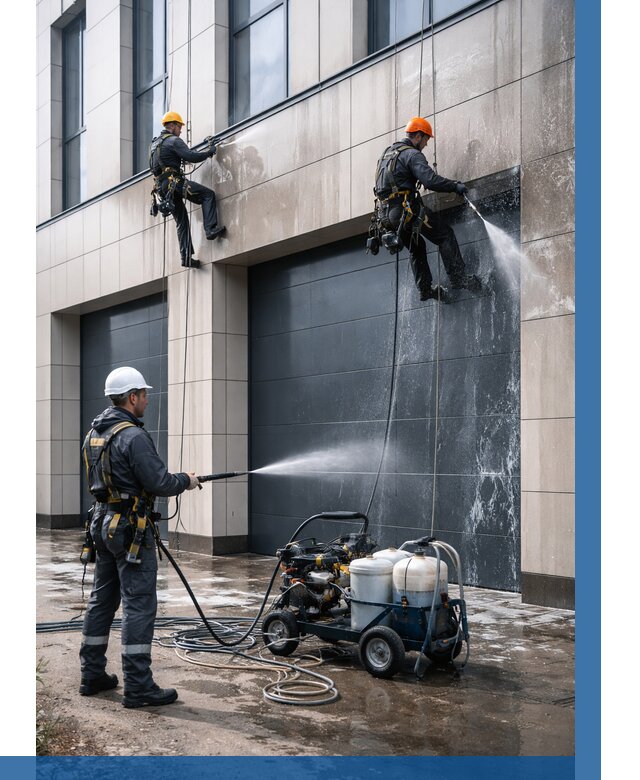 Послестроительная мойка фасада в Коврове от 307 р. | ВЫСОТНИК-Квр