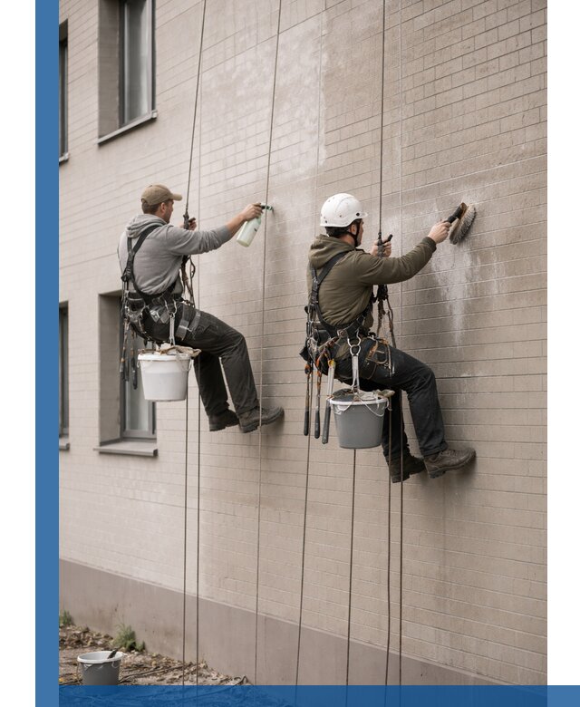 Удаление высолов с фасада зданий в Коврове без повреждений и следов