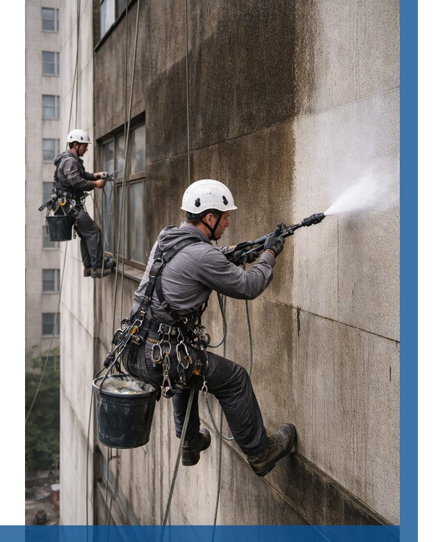 Очистка фасада от копоти в Коврове от 256 р. | ВЫСОТНИК-Квр