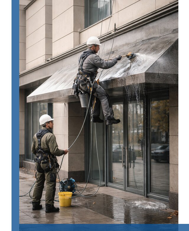 Профессиональная мойка козырьков и навесов в Коврове