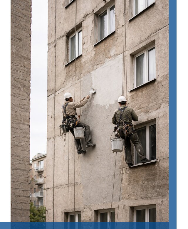 Косметический ремонт фасада в Коврове от 1126 р. | ВЫСОТНИК-Квр