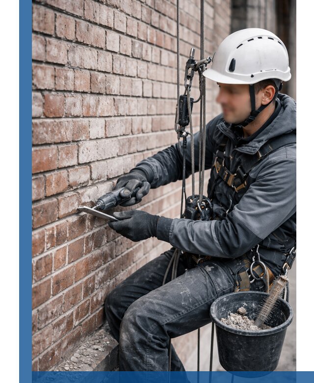 Расшивка кирпичных швов фасадов и стен, ремонт в Коврове