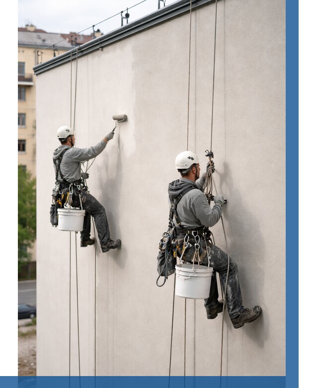 Покраска оштукатуренного фасада в Коврове от 327 р. | ВЫСОТНИК-Квр