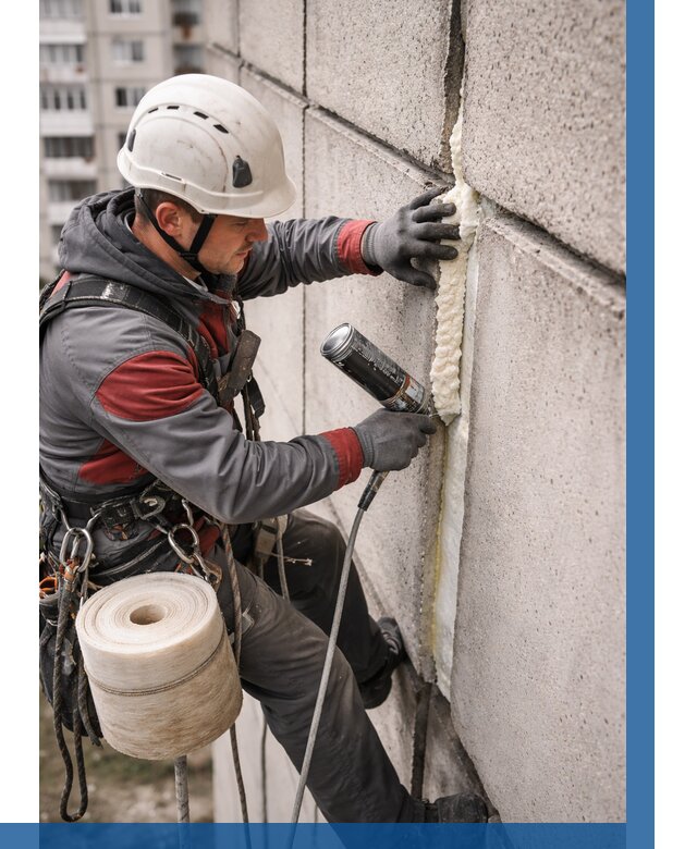 Утепление межпанельных швов в Коврове от 716 р. | ВЫСОТНИК-Квр