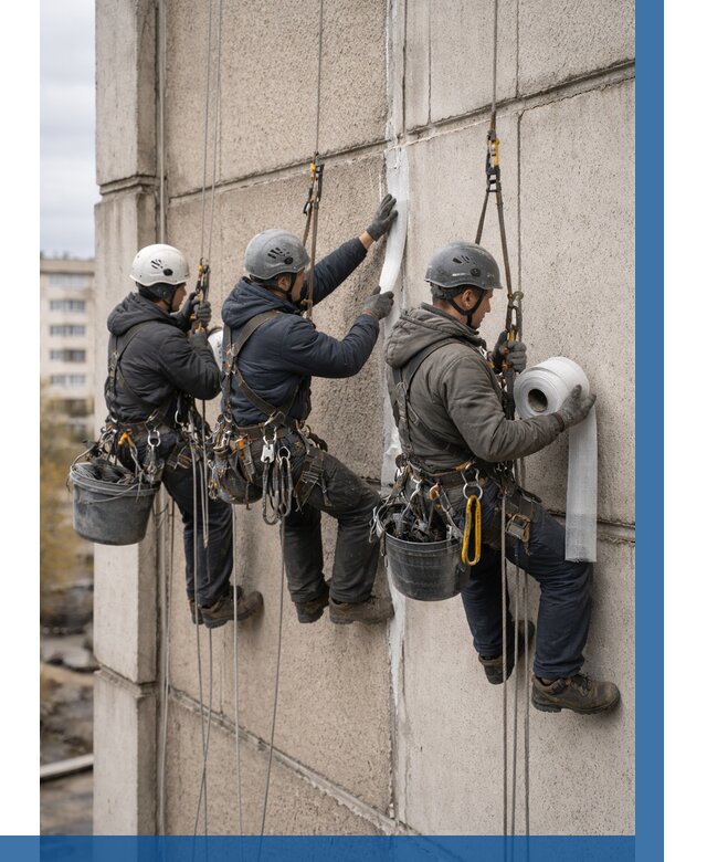 Ремонт межпанельных швов в Коврове от 767 р. | ВЫСОТНИК-Квр