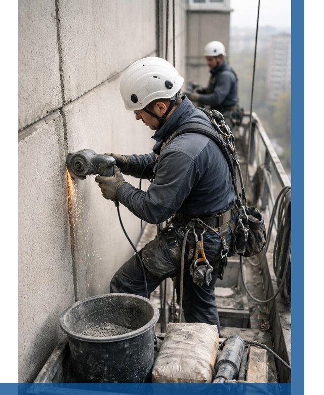 Штробление межпанельных швов в Коврове от 1228 р. | ВЫСОТНИК-Квр