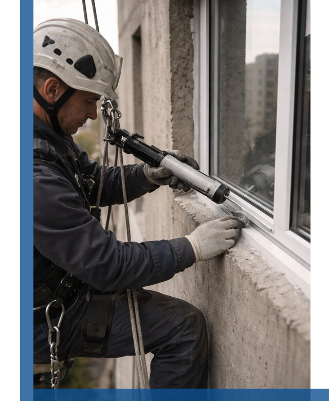 Герметизация оконных швов снаружи в Коврове профессионально