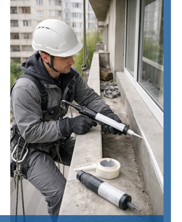 Герметизация швов лоджии в Коврове от 4604 р. | ВЫСОТНИК-Квр