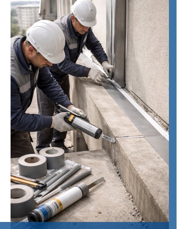 Герметизация примыкания балкона в Коврове от 4604 р. | ВЫСОТНИК-Квр