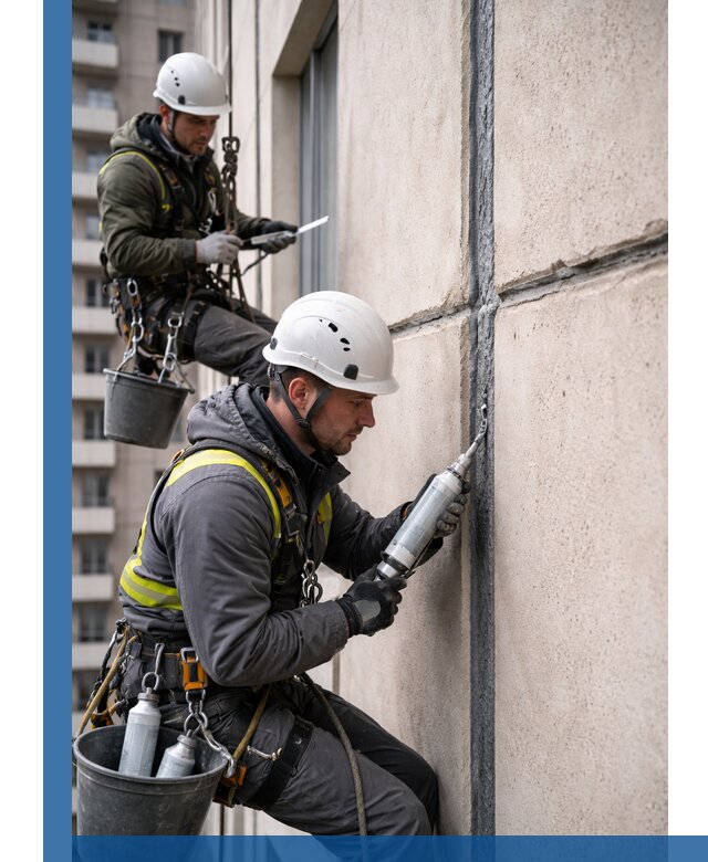 Герметизация деформационных швов фасада в Коврове качественно