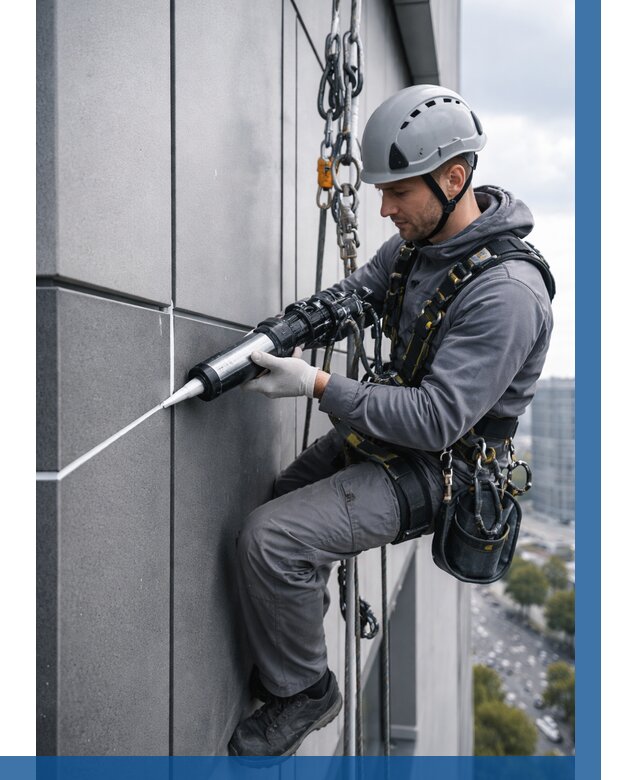 Герметизация стыков фасадных панелей в Коврове от 6651 р.| ВЫСОТНИК-Квр