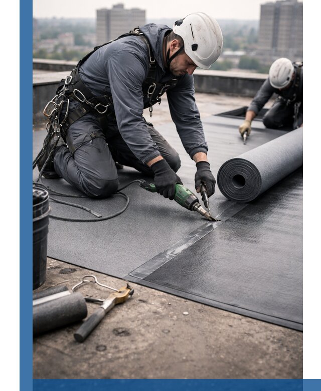 Ремонт мягкой кровли в Коврове с выездом промальпинистов