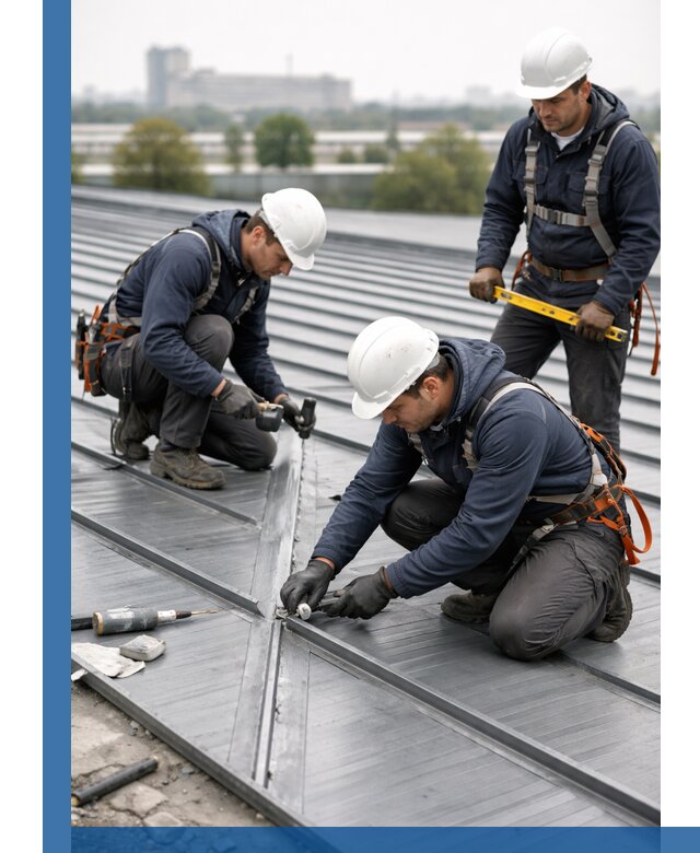 Ремонт фальцевой кровли в Коврове срочно и качественно