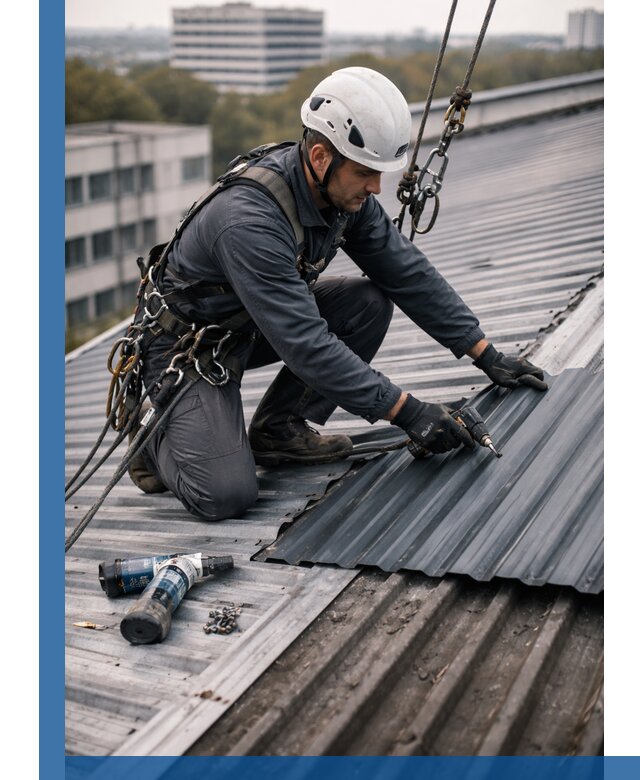 Ремонт профнастила на кровле в Коврове, работы под ключ