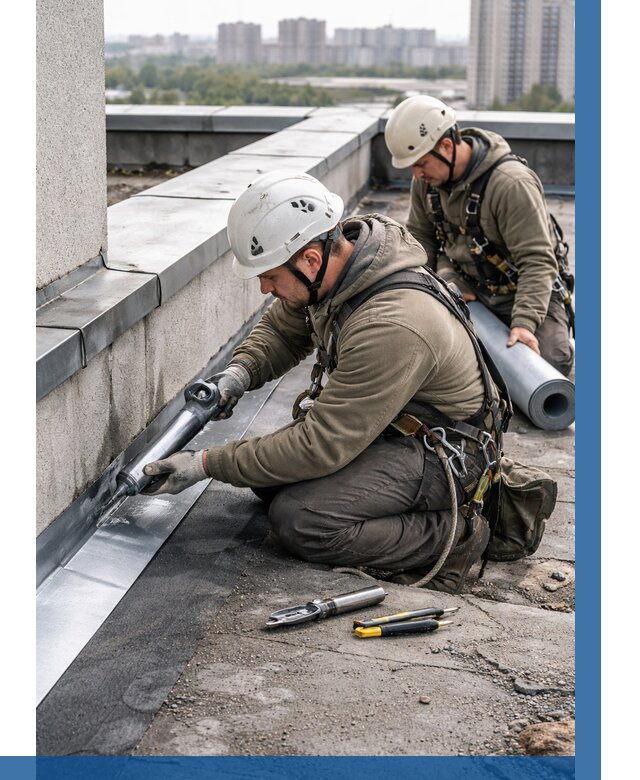 Ремонт кровельных примыканий в Коврове от 1228 р. | ВЫСОТНИК-Квр