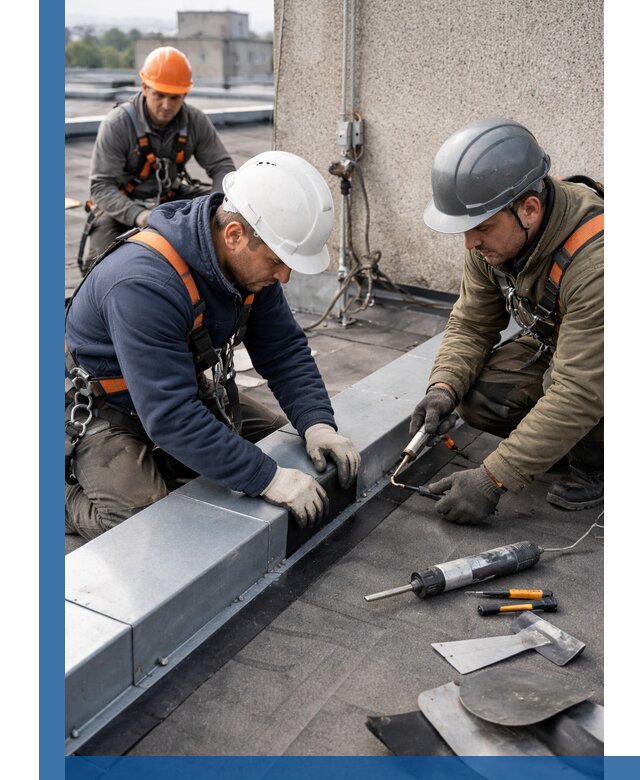 Ремонт кровельных примыканий в Коврове профессионально