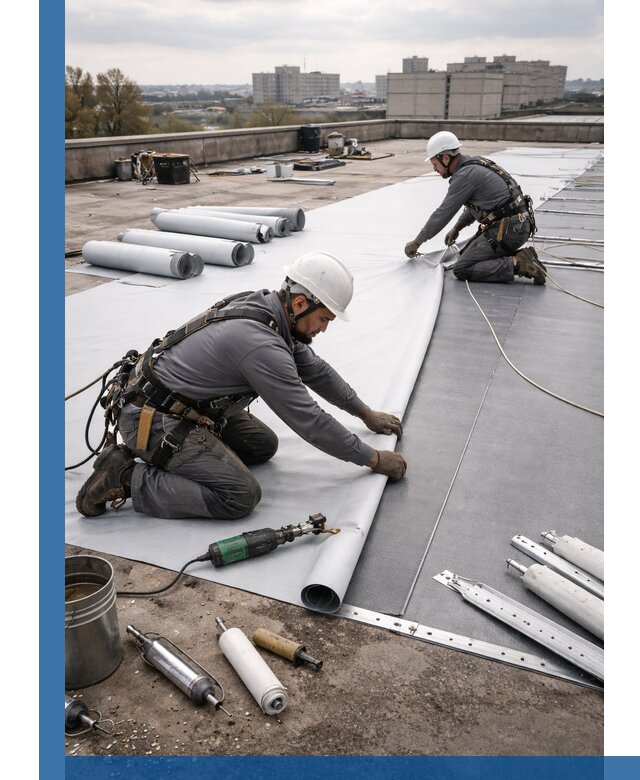 Монтаж мембранной кровли в Коврове для промышленных зданий