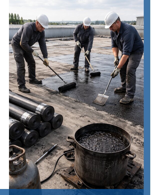 Гидроизоляция кровли мастикой в Коврове от 614 р. | ВЫСОТНИК-Квр