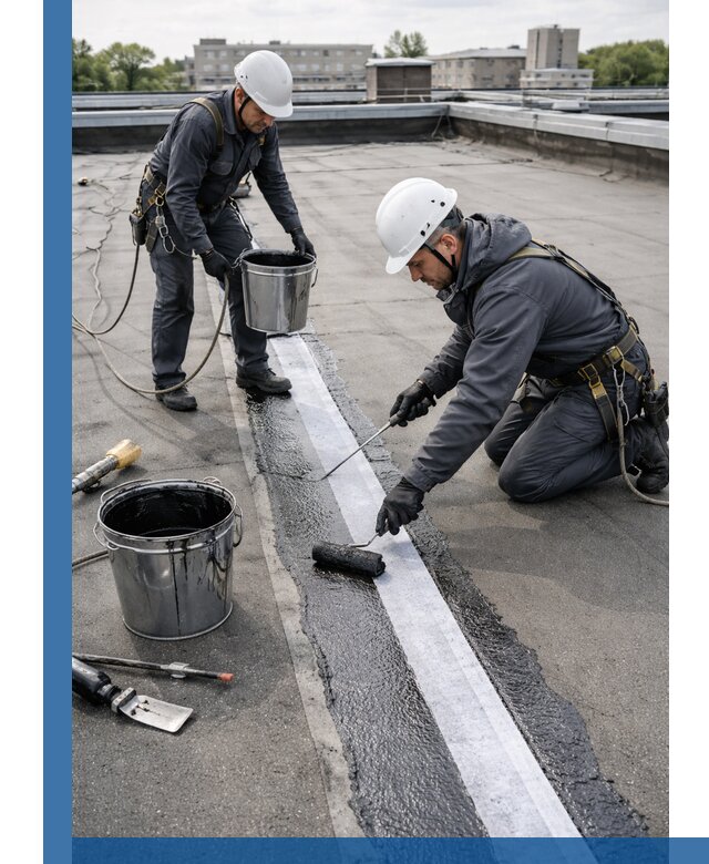 Гидроизоляция кровли мастикой в Коврове надежная защита