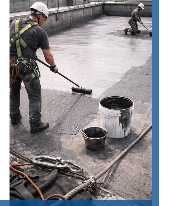 Гидроизоляция кровли жидкой резиной в Коврове от 512 р. | ВЫСОТНИК-Квр