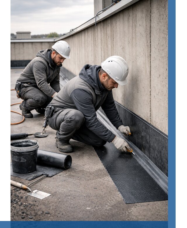 Гидроизоляция примыканий на кровле в Коврове от 921 р. | ВЫСОТНИК-Квр