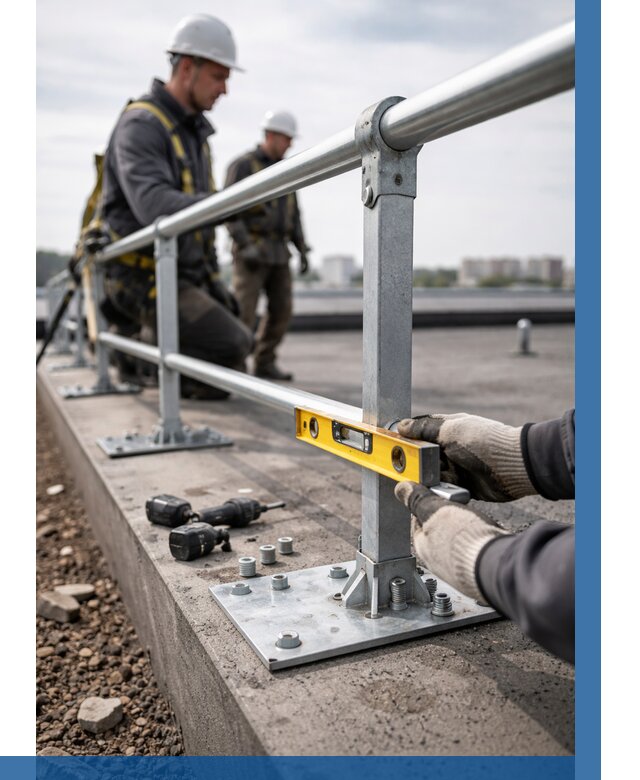 Монтаж кровельного ограждения в Коврове от 1228 р. | ВЫСОТНИК-Квр