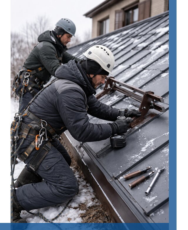 Монтаж снегозадержателей в Коврове от 460 р. | ВЫСОТНИК-Квр