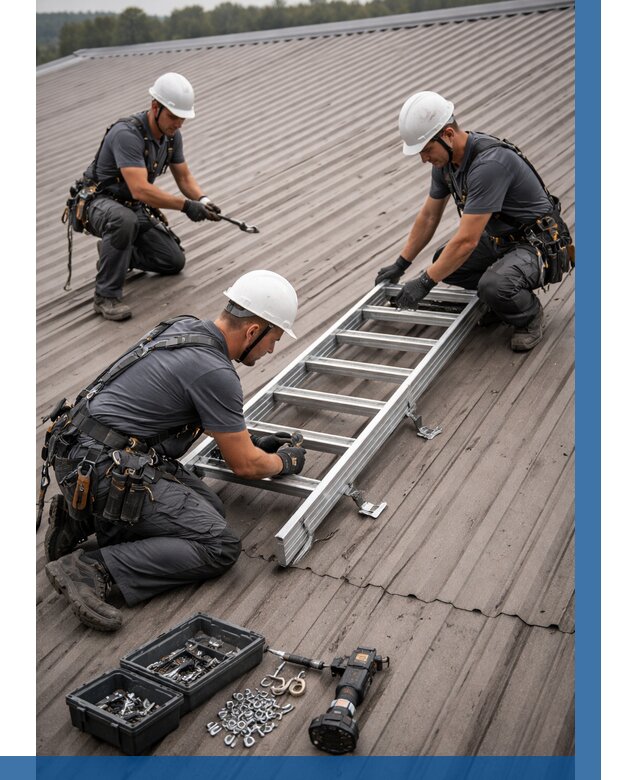 Монтаж кровельной лестницы в Коврове от 4604 р. | ВЫСОТНИК-Квр