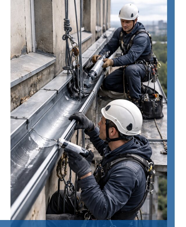 Ремонт водосточных желобов в Коврове от 6651 р. | ВЫСОТНИК-Квр