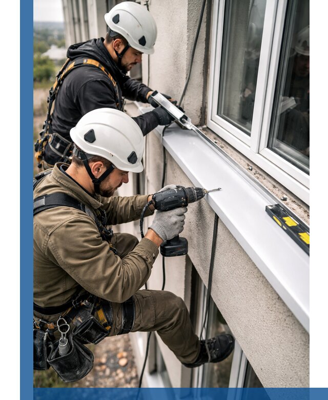 Профессиональный монтаж оконных отливов и отведения воды в Коврове