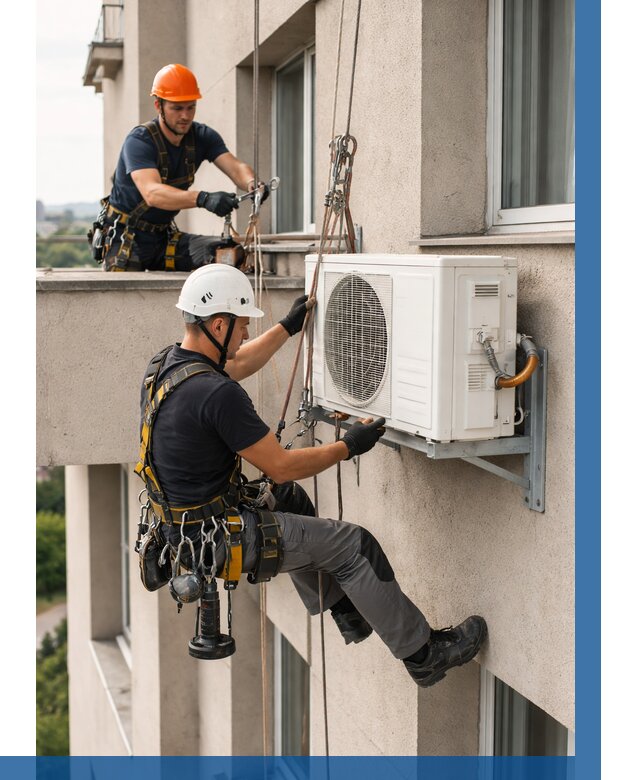 Монтаж внешнего блока кондиционера в Коврове от 6651 р. | ВЫСОТНИК-Квр