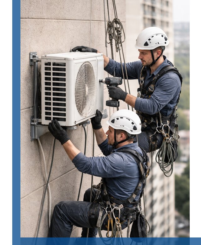 Монтаж внешнего блока кондиционера в Коврове установка и крепление