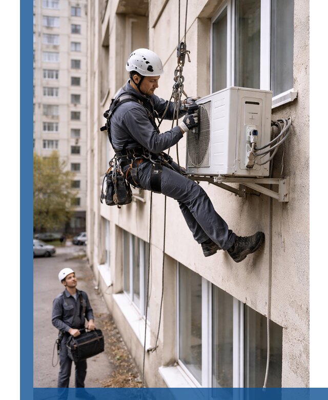 Демонтаж внешнего блока кондиционера в Коврове профессионально