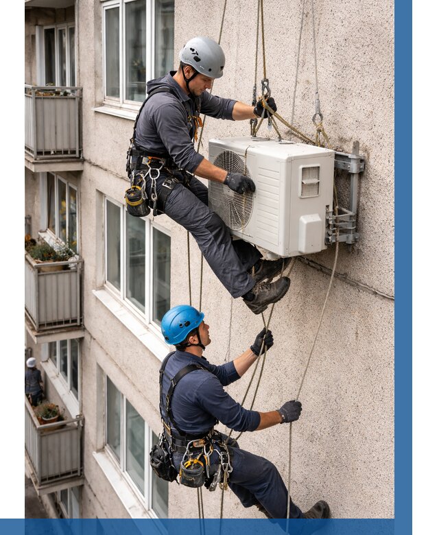 Перенос внешнего блока кондиционера в Коврове от 9209 р.| ВЫСОТНИК-Квр