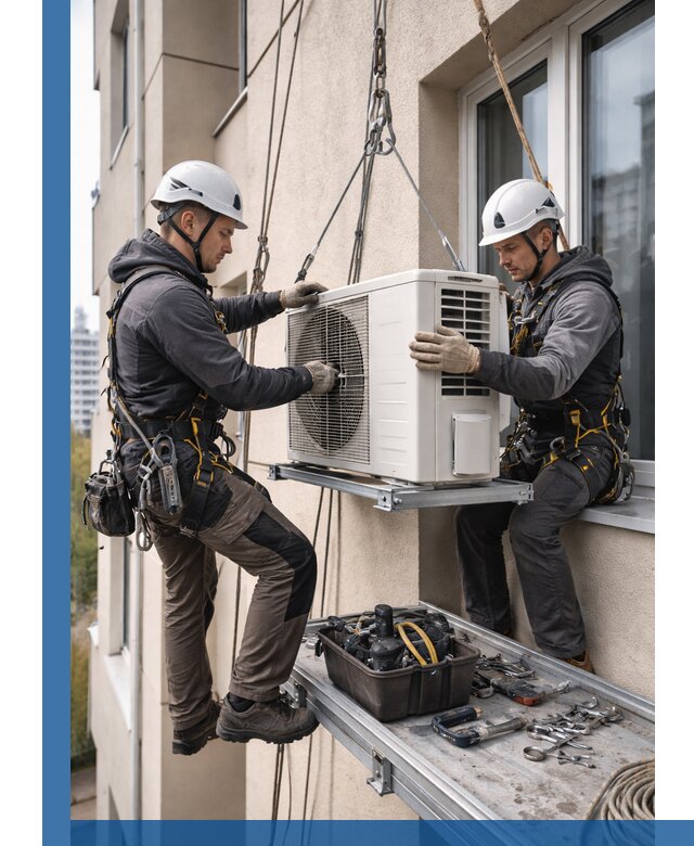 Перенос внешнего блока кондиционера в Коврове с монтажом и крепежом