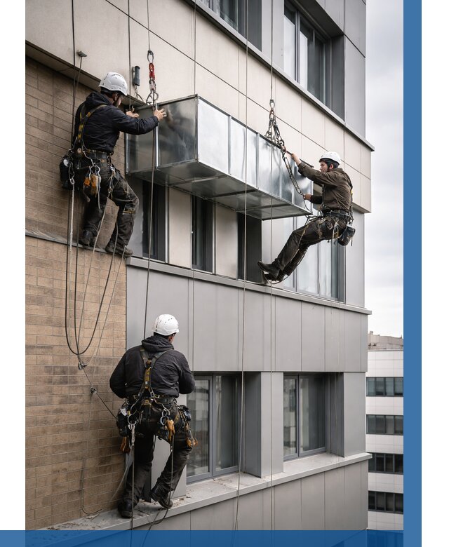 Монтаж воздуховодов на фасаде в Коврове от 1535 р. | ВЫСОТНИК-Квр