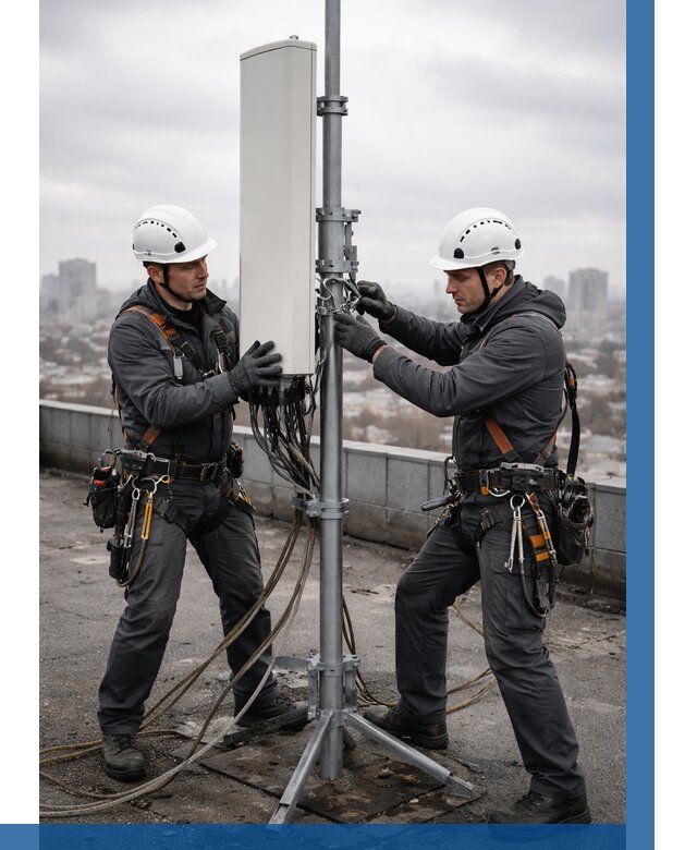 Монтаж антенн связи на крыше в Коврове от 8697 р. | ВЫСОТНИК-Квр