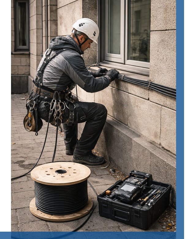 Прокладка оптоволоконного кабеля в Коврове от 819 р. | ВЫСОТНИК-Квр