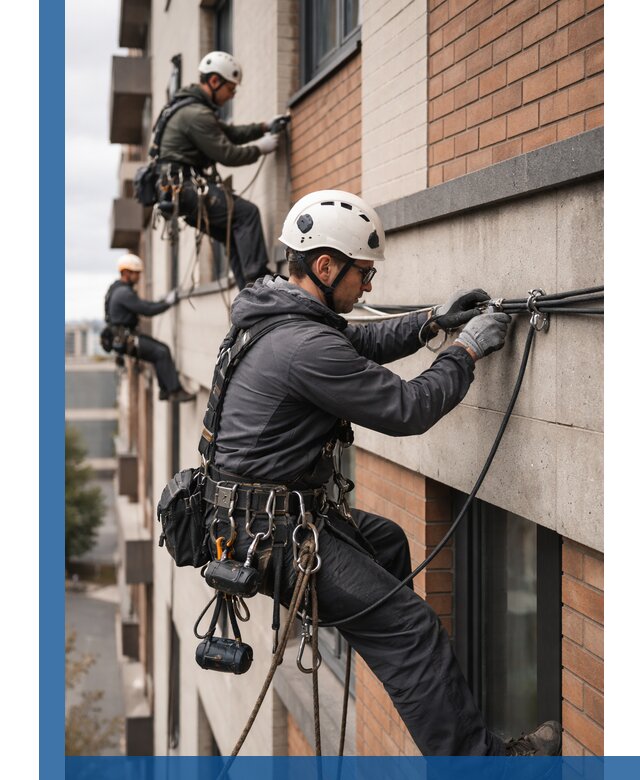 Крепление кабеля на фасаде монтаж и крепеж в Коврове