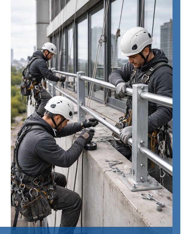 Монтаж ограждений на высоте в Коврове, от 1228 р. | ВЫСОТНИК-Квр