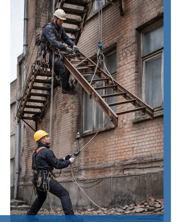 Демонтаж пожарной лестницы в Коврове от 12278 р. | ВЫСОТНИК-Квр