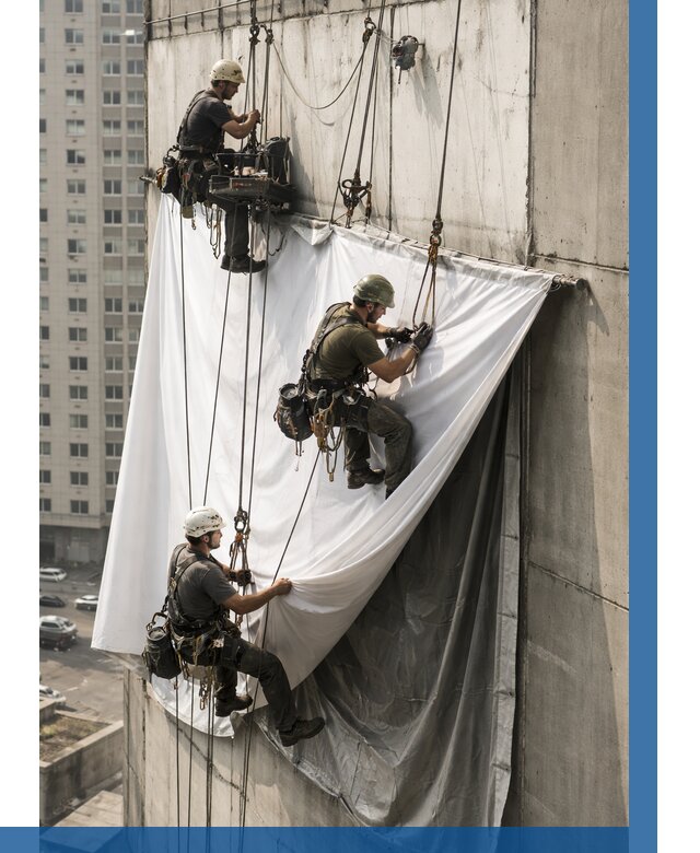 Замена баннерного полотна в Коврове от 6651 р. | ВЫСОТНИК-Квр—заказать