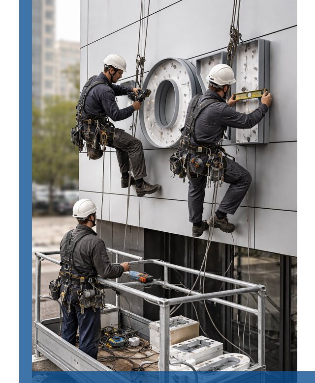 Профессиональный монтаж световых букв в Коврове под ключ
