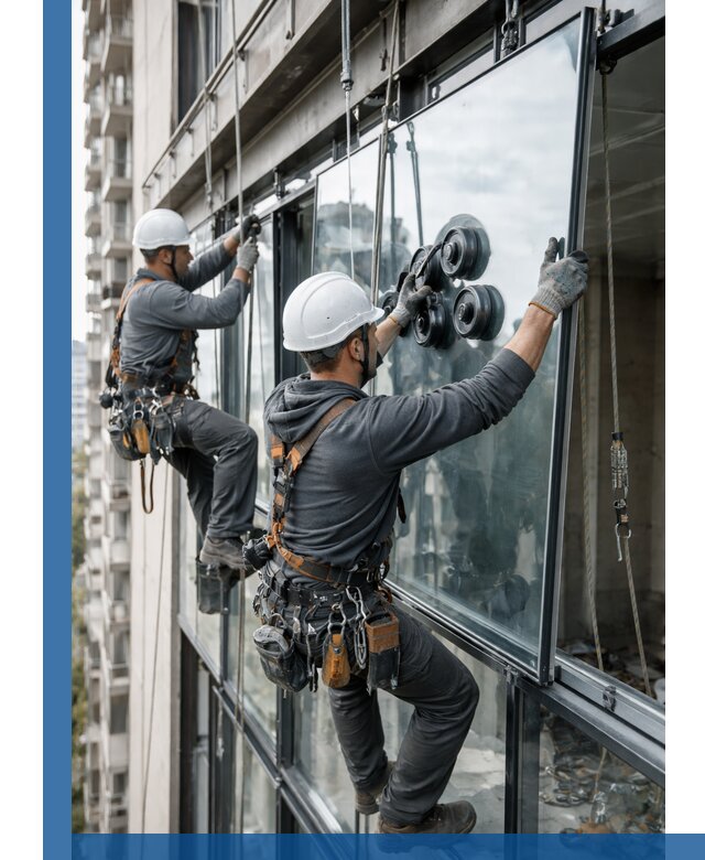 Витражное остекление фасадов и лоджий в Коврове под ключ