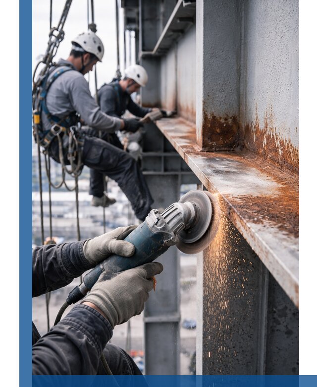 Зачистка металла от ржавчины и подготовка поверхностей в Коврове