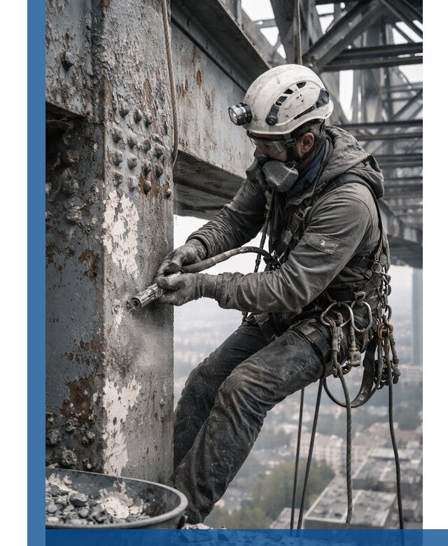 Удаление старой краски с металлических конструкций в Коврове