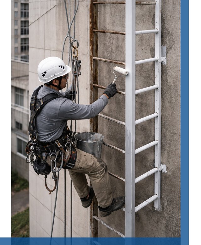 Покраска пожарных лестниц в Коврове от 4604 р. | ВЫСОТНИК-Квр