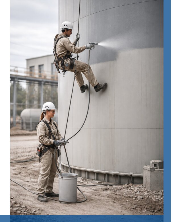 Покраска резервуаров в Коврове от 1228 р. | ВЫСОТНИК-Квр — заказать