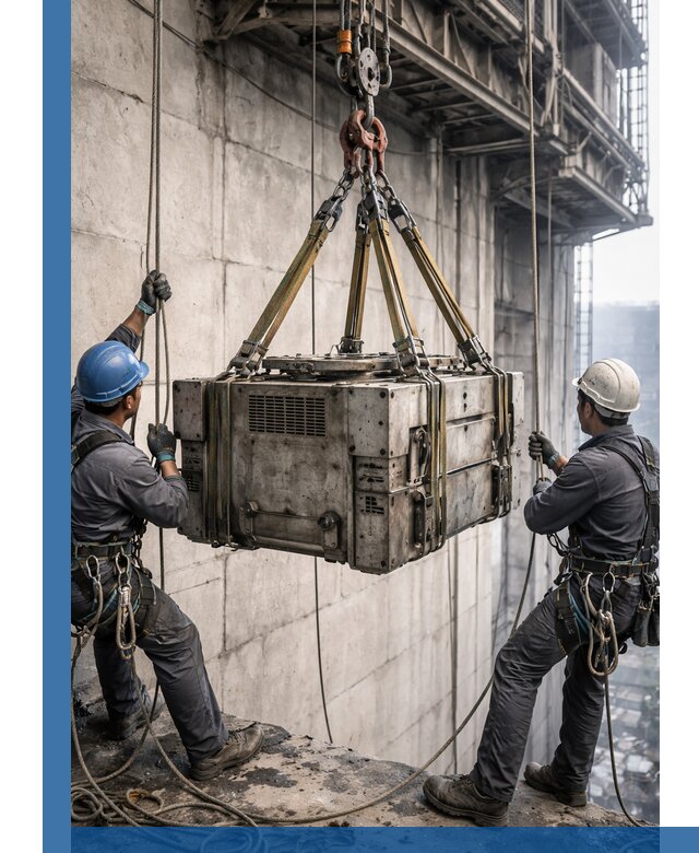 Такелажные работы на высоте, подъем и монтаж грузов в Коврове